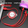 Three-in-One Retractable Fast Charging Cable: Multi-Device Mobile Charging Solution