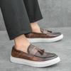 2025New Men Tassel Formal Shoes Senior Places Formal Comfortable Flat Designer Loafers Soft Bottom Outdoor Walking Shoes