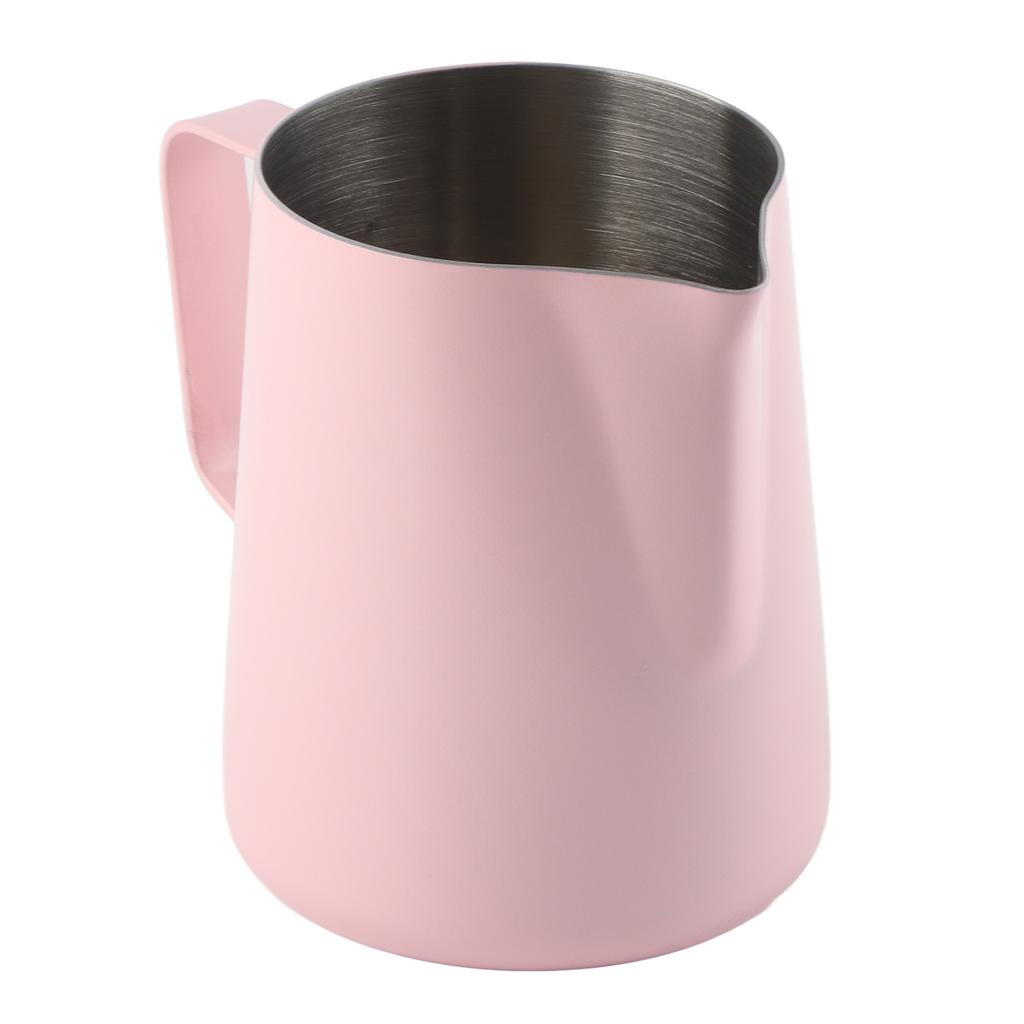 Hushåll Rostfritt Stål Kaffe Skumkanna Kopp Latte Art Kaffe Tillbehör 600ml Rosa
