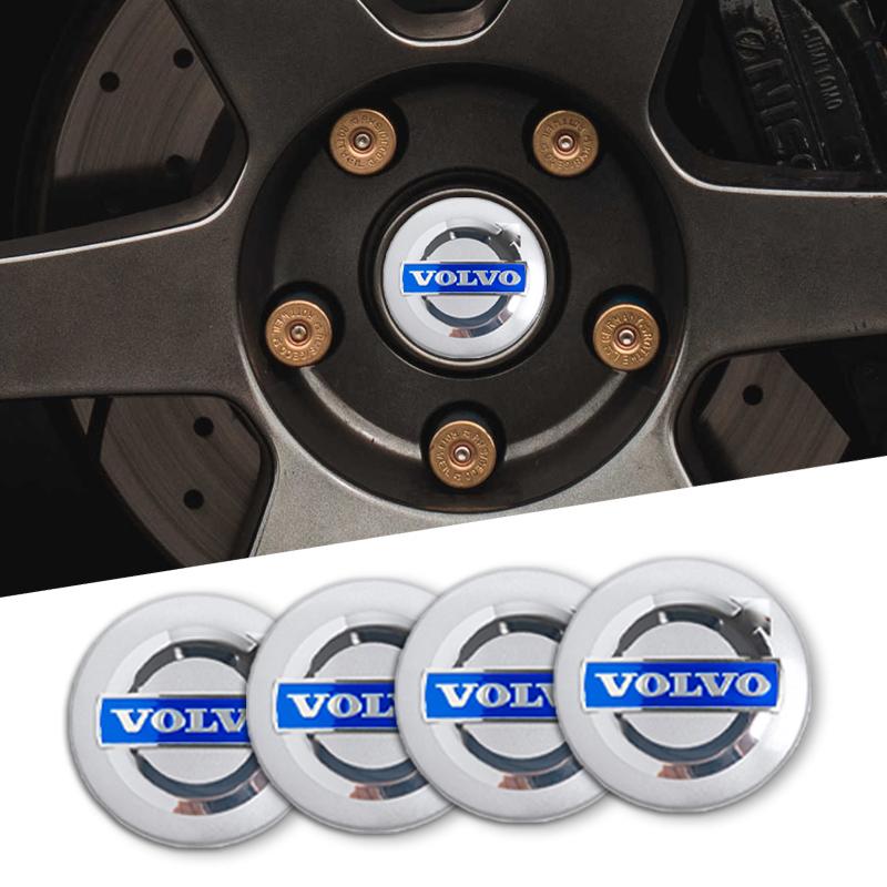 56mm Aluminium Auto Wiel Naafkap Stickers Styling Voor Volvo XC90 V90 V60 XC60 V40 EC40 EX40 S80 S60 S90 C40 XC40 V70 XC70