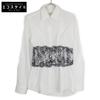 [Domestic Regular] 22-158-10-091635 Embroidered Long Sleeve Shirt/ Tops 34 White / blackUsed