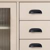 Single hole Cabinet Door Pulls American Style Dresser Knobs Durable Shell Pull Handles  Kitchen