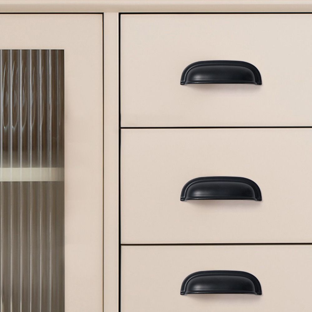 Single hole Cabinet Door Pulls American Style Dresser Knobs Durable Shell Pull Handles  Kitchen