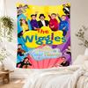 Wiggles Customize Text Tapestry Foldable Wall Tapestry Easy To Hang Suitable for Camping Multi-purpose for All Occasions Gifts For Family Or Friends