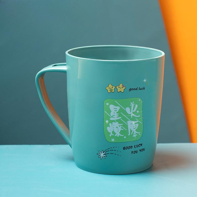 

Бытовой стакан для умывальника, пластиковый стакан для зубных щеток большой вместимости, стакан для полоскания рта для пары 501-600ml зелёный