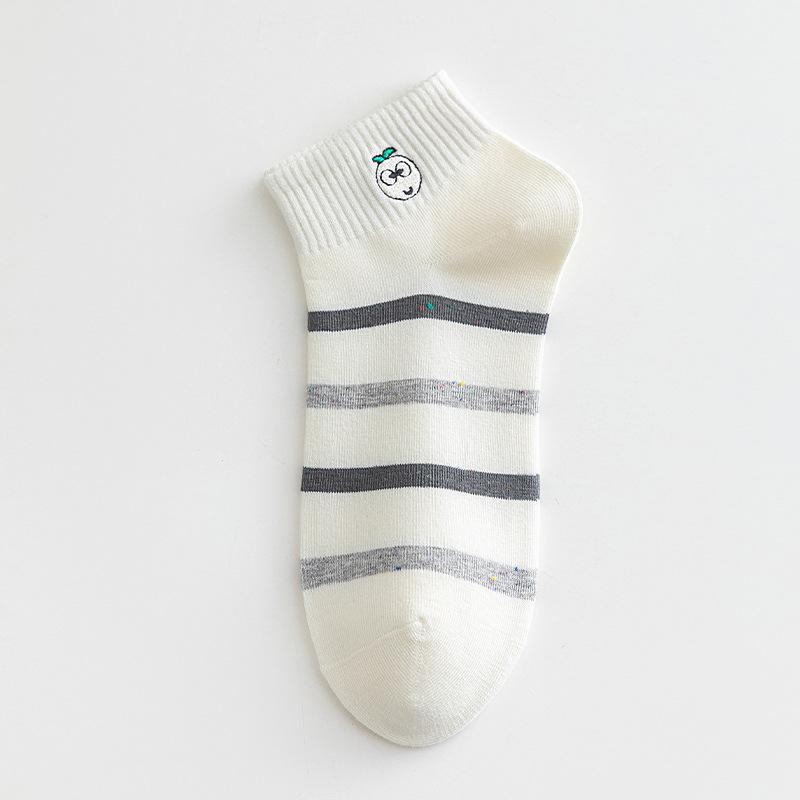 

Мультяшные носки-следки для девочек, летние тонкие носки для женщин, в горошек, с вышивкой медвежонка, спортивные, с мелким вырезом, короткие носки 1 pair