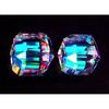 Stunning Mystic Topaz Rainbow Color Natural Cube Cut 200 Ct Pair Gemstone