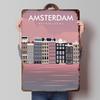 Amsterdam Netherlands Travel Print Poster Customized Vintage Metal Signs Wall Art Retro Tin Plaque for Gaming Room Decoration