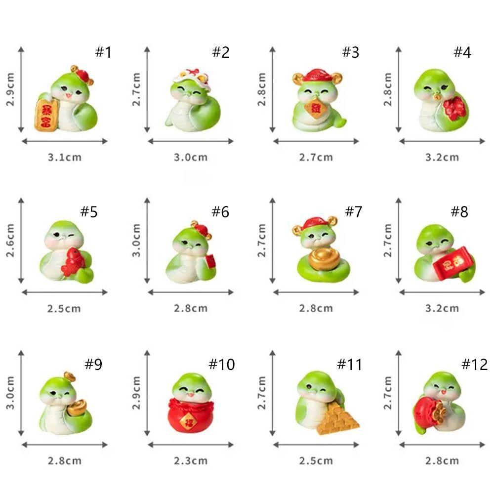 Cute New Year Snake Figurine Zodiac Snake 2025 Snake Year Mascot  Home Office Accessories