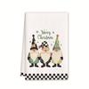 Christmas gift hanging kitchen towel hand wipe absorbent towel household bathroom cartoon hanging towel cleaning rag