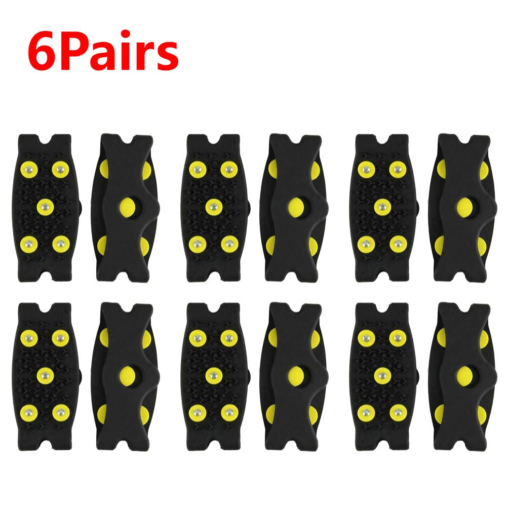 5 Stud Climbing Crampons Anti Slip Gripper Unisex Shoe Spikes Lightweight Foldable Extreme Mountain Climbing Traction Gear