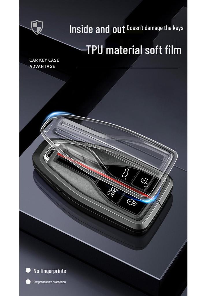 2024 Alloy Key Cover for Hongqi Models HS5, H5, H9, HS7, H7, EQM5