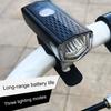 2Pcs Bike Light Front Rear Set USB Rechargeable Bicycle Lamp with One-Button Control Multi-Mode Bright LED Headlight Taillight Set