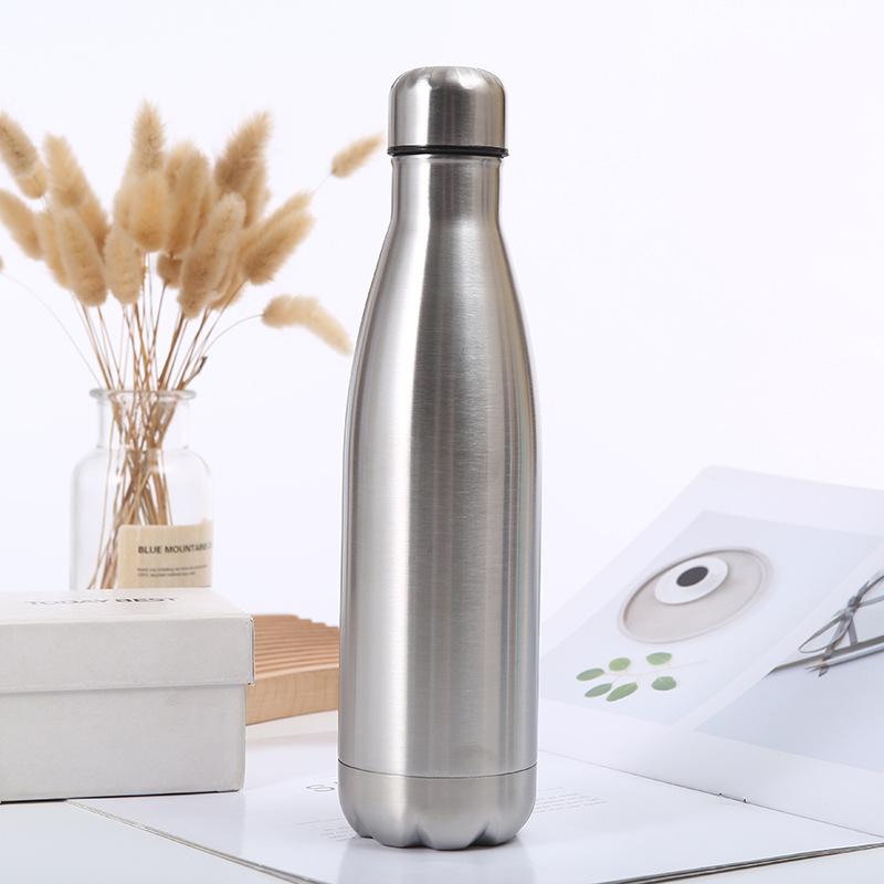 500ml Double Wall Stainles Steel Water Bottle Thermos Bottle Keep Hot and Cold Cola Cup Insulated Vacuum Flask Sport Individual