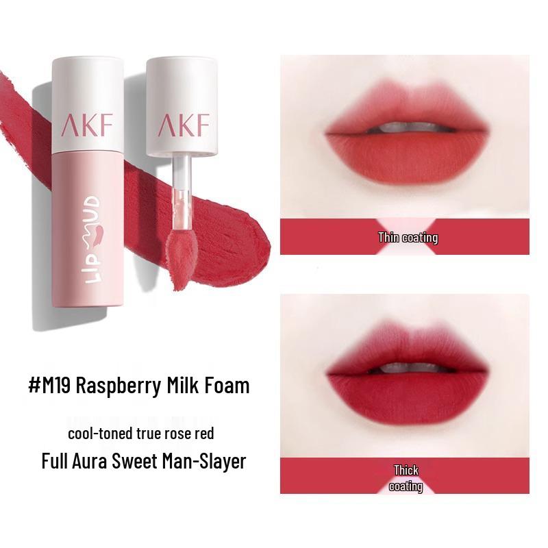 AKF Lippen-Mud: Erschwinglicher Studentenfreundlicher Lippenstift mit Weicher Matter Textur für Herbst/Winter