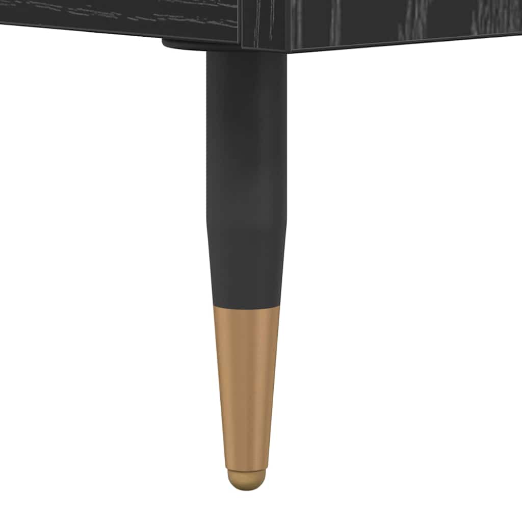 Coffee Table Black Oak Look 102 x 44.5 x 50 cm