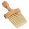 Barber Brush Neck Duster Nylon Bristles Simple Style Neck Duster with Wooden Handle Barber Brush for Hair Cutting