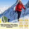 TPE 5 Steel Studs Crampons Snow Grips Cleats for Ice and Snow Anti-Slip Rubber Traction Cleats Hiking Walking Climbing Jogging