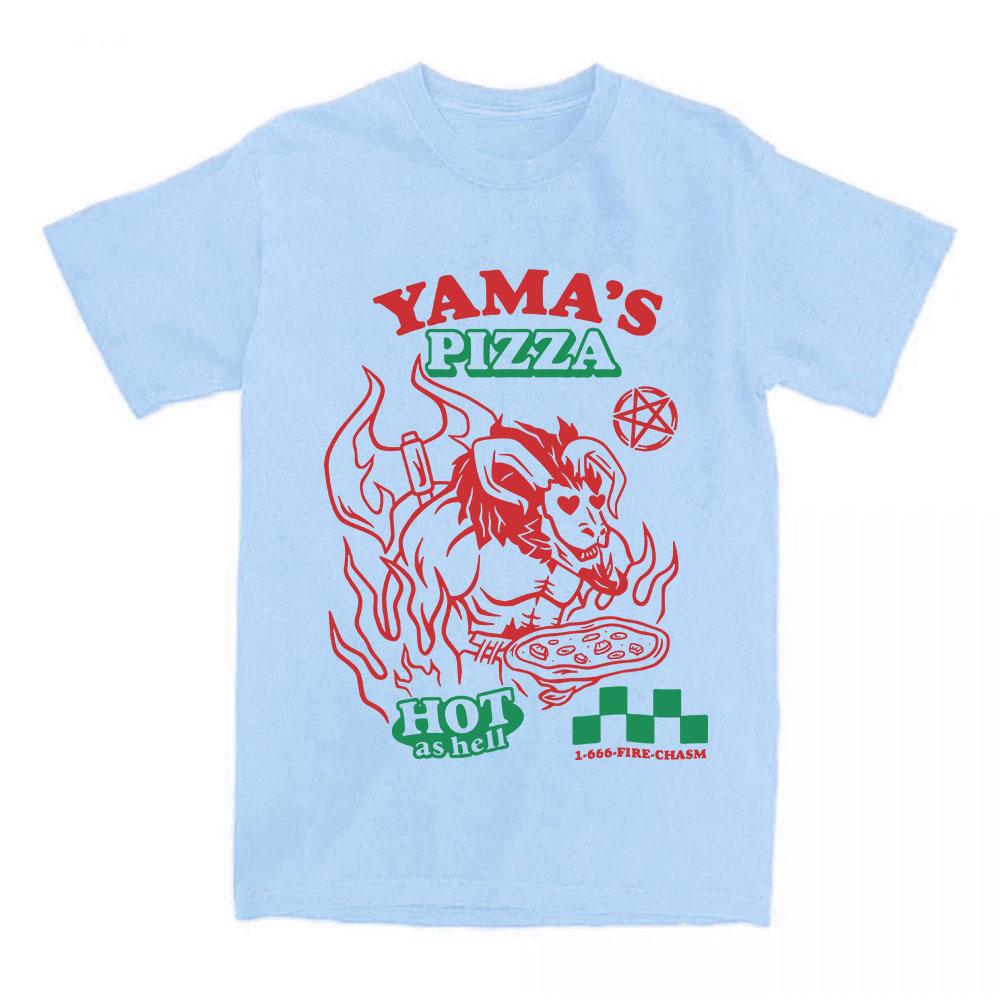 OSRS Yama's Pizza Tees Game Old School RuneScape Printing Tshirts Cotton Short Sleeve T-shirt Graphic Merch Casual