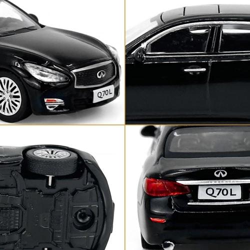 Paudi Model 1/64 Infiniti Q70L Model Car, Black, for Collection