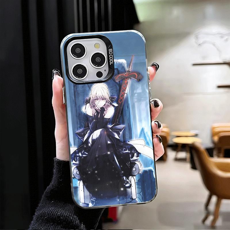 Fate Zero Stay Night Saber Shockproof Phone Case for iPhone 17 Air 16 16E 15 Pro Max 14 Plus 13 Mini 12 Back Cover Anti Fall Fun