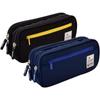 3 Colors Canvas Student Pencil Cases Large Capacity Multi-layers Organizer for Office Stationery Pencil Bags School Supplies