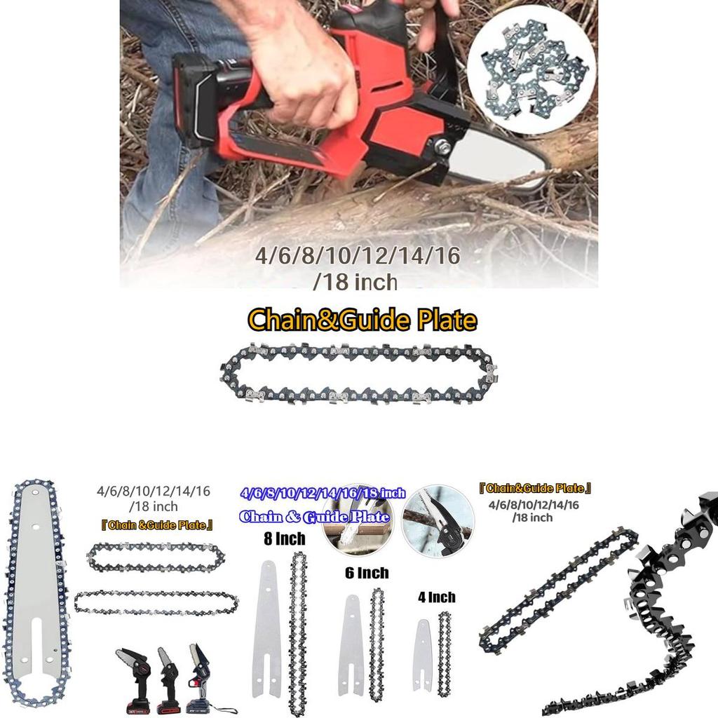 High-quality Alloy Chainsaw Chains For 4/6/8/10/12/14/16/18 Inch Electric Chainsaws