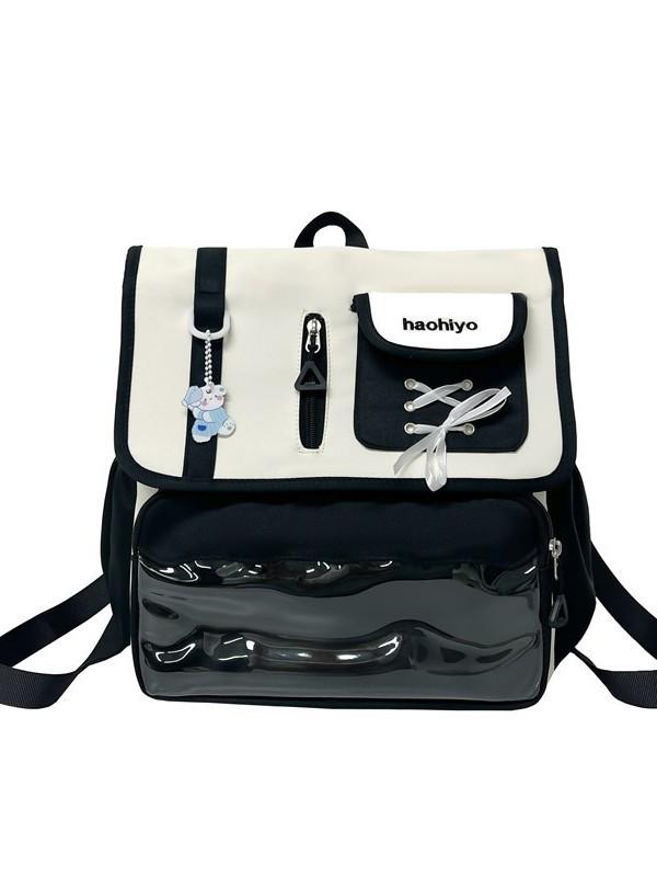School Style College Backpack With Fabric For Girls Education Use