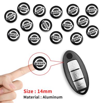 Auto Fernbedienung Schlüsselanhänger Emblem Abzeichen Radio Knopf Aufkleber Für Nissan Qashqai X J10 J11 Trail Tiida Teana Skyline Juke X-trail Almera