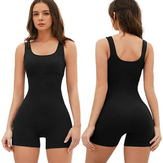 Men's Nylon Anti-static Seamless Body Shaper Vest with Tummy Control