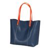 Leather Handbag Portable Tote Bag Large Capacity Vegetable Tanned Leather Shoulder Bag