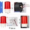 LED Strobe Rotary Alarm: Magnetic Sound & Light Warning, 12V/24V/220V Flashing.