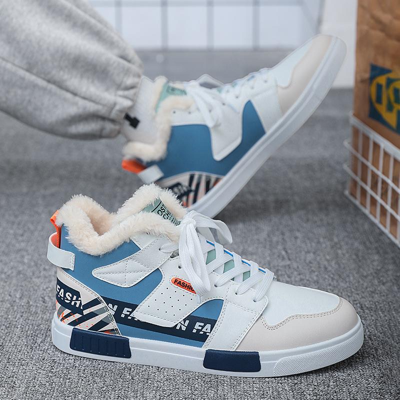 Original Winter Warm Men Plus Snow Sneaker Big Size 47 Slip Soft Sports Casual Outdoor Men Sneakers Cotton Walking Men Shoes