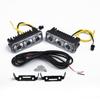 Set Daytime Running Lights Replacement Accessories Car Auto White+Amber