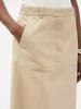 Handmade Real Soft Lambskin Leather Stylish BEIGE New Women's Skirt Party Formal