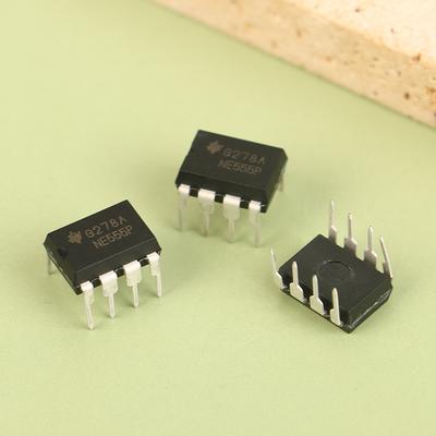 20Pcs Ne555 Ne555P Integrated Ic Direct Plug Dip-8P Base Circuit Chip Electronic Components