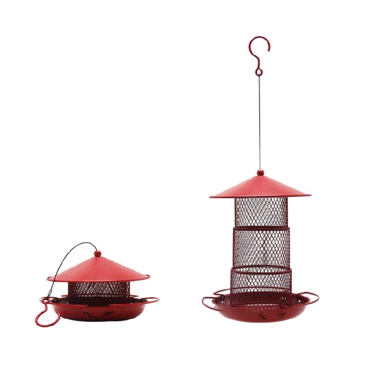 Garden Yard Birds Feeder Squirrels-proof Hanging Birdhouse for Outside Garden