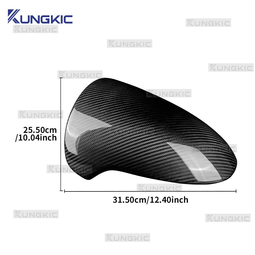 For Abarth 595 695 2012-2019 2020 2021 2022 2023 2024 Real Hard Dry Carbon Fiber Sticker LHD Car Dashboard Speedometer Panel