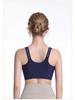 Front Zip Seamless High-Impact Fixed-Cup Sports Bra for Yoga and Fitness