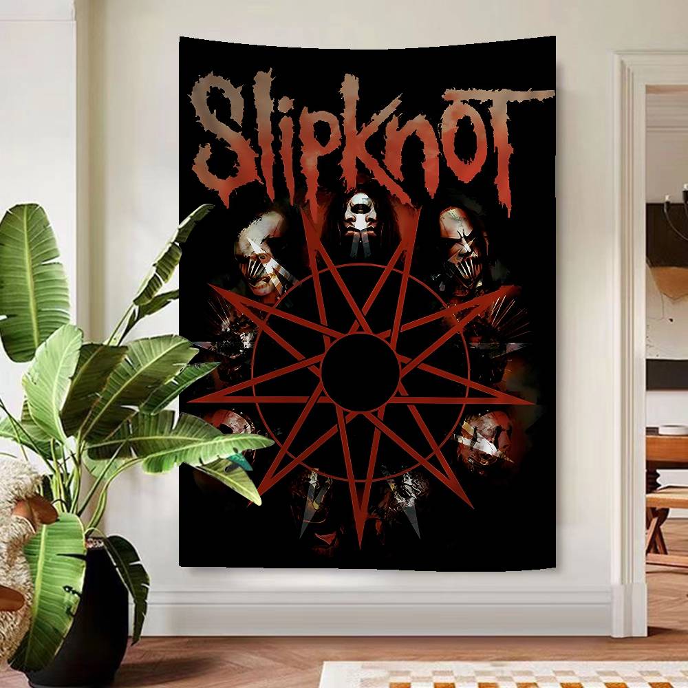 

Группа Rap SSlipknot Мультяшный Гобелен Настенное Украшение Домашний Декор 74x94cm(29x37in)