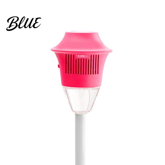 Bubble Machine for Outdoor Use Kids 46 Inch Vertical Maker with Adjustable Height Three-Section Flexible Blower Tube Battery Music Light Toddlers