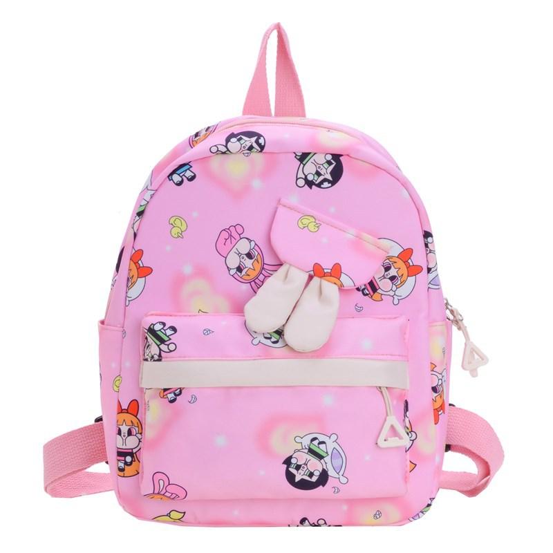 Children'S Backpack Cartoon Cute Rabbit Ears Boys And Girls Backpack Foreign Style Large Capacity Student Schoolbag