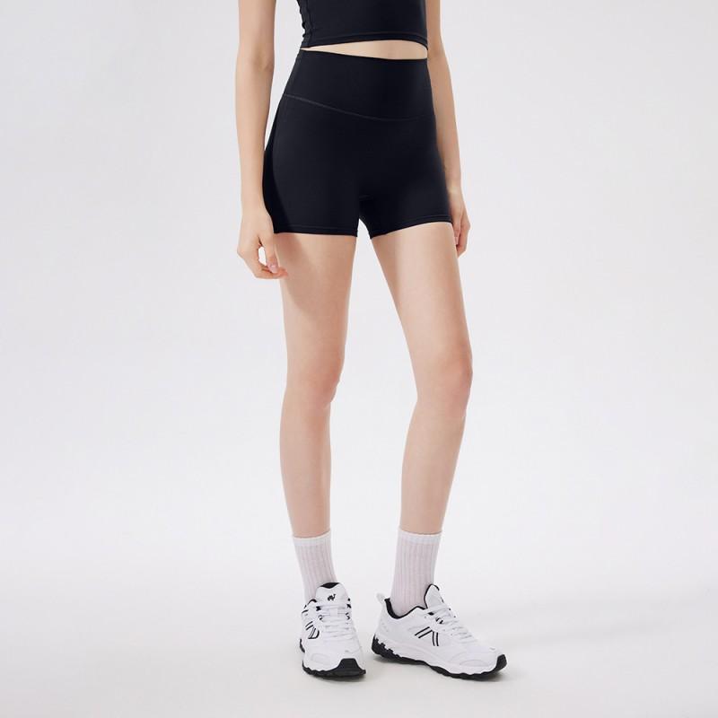 High-Waisted Seamless Yoga Shorts Women Breathable Compression Running Pants With Back Pocket