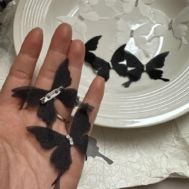 10Pieces Sheer Butterfly Pin Curtain Decorative Safety Pin For Wedding Party and Bedroom Decoration Curtain Accessory