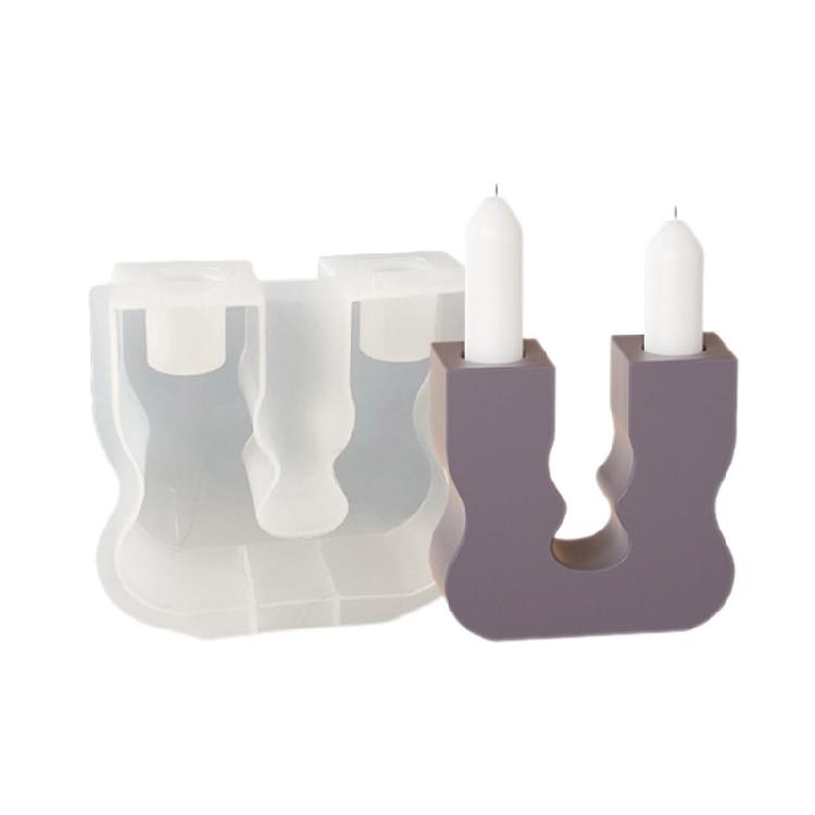 Silicone Candle Base Moulds Candle Stand Molds S/U Shape Craft Molds Flexible Silicone Molds Silicone Handmade Supplies