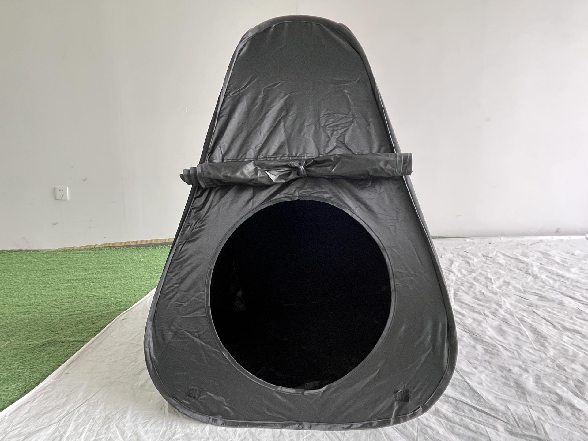 Foldable Portable Black Children s Tent: Indoor Playhouse & Outdoor Camping Quick-Deploy 1-2 people