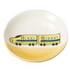 Banko Ware Small Microwave and Dishwasher Made In 18022 Children's Tableware, Ceramic, Oven-Safe Plate, Small, Approx. 9cm, "Super Express" Yellow,