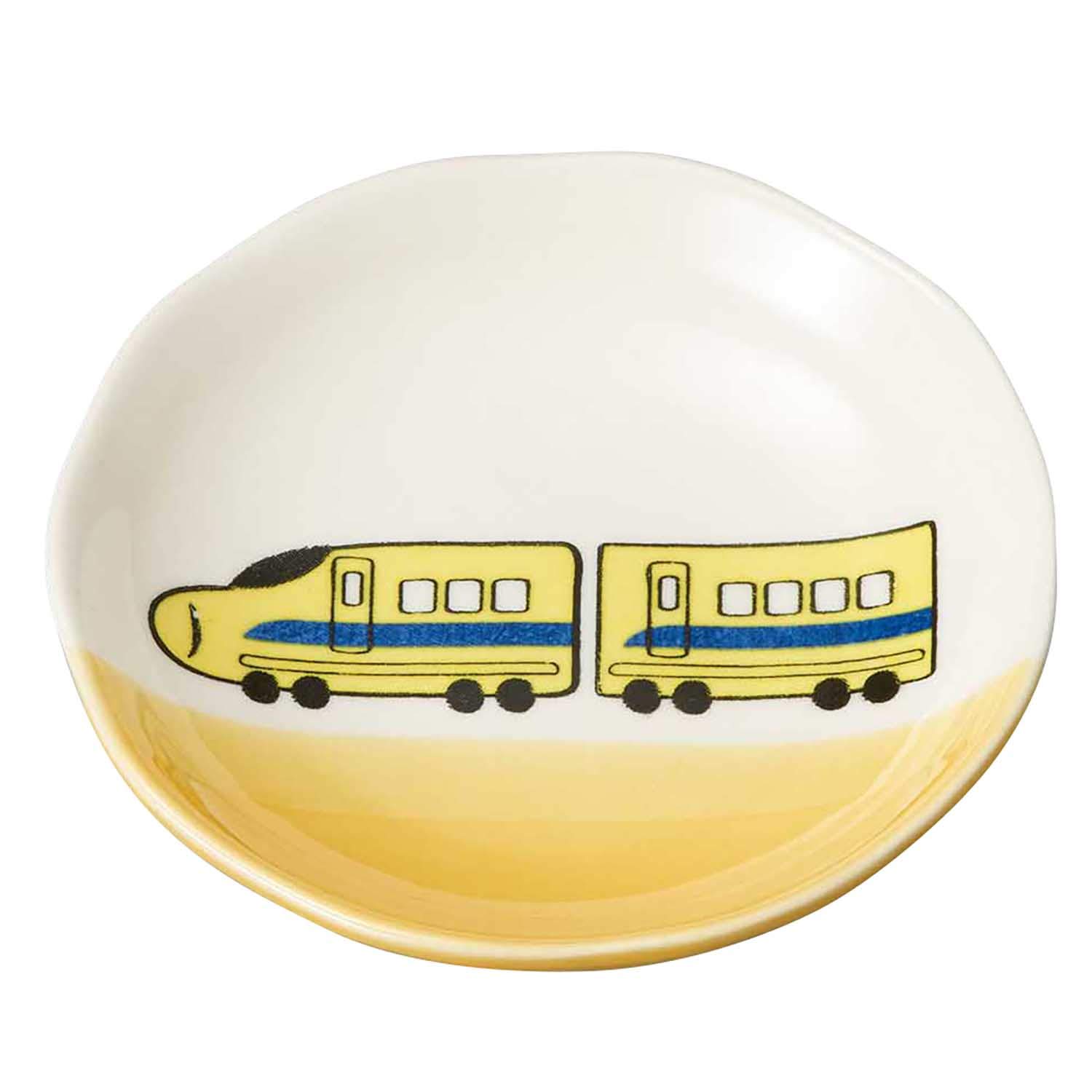 

Banko Ware Small Microwave and Dishwasher Made in 18022 Children s Tableware, Ceramic, Oven-Safe Plate, Small, Approx. 9cm, Super Express Yellow,