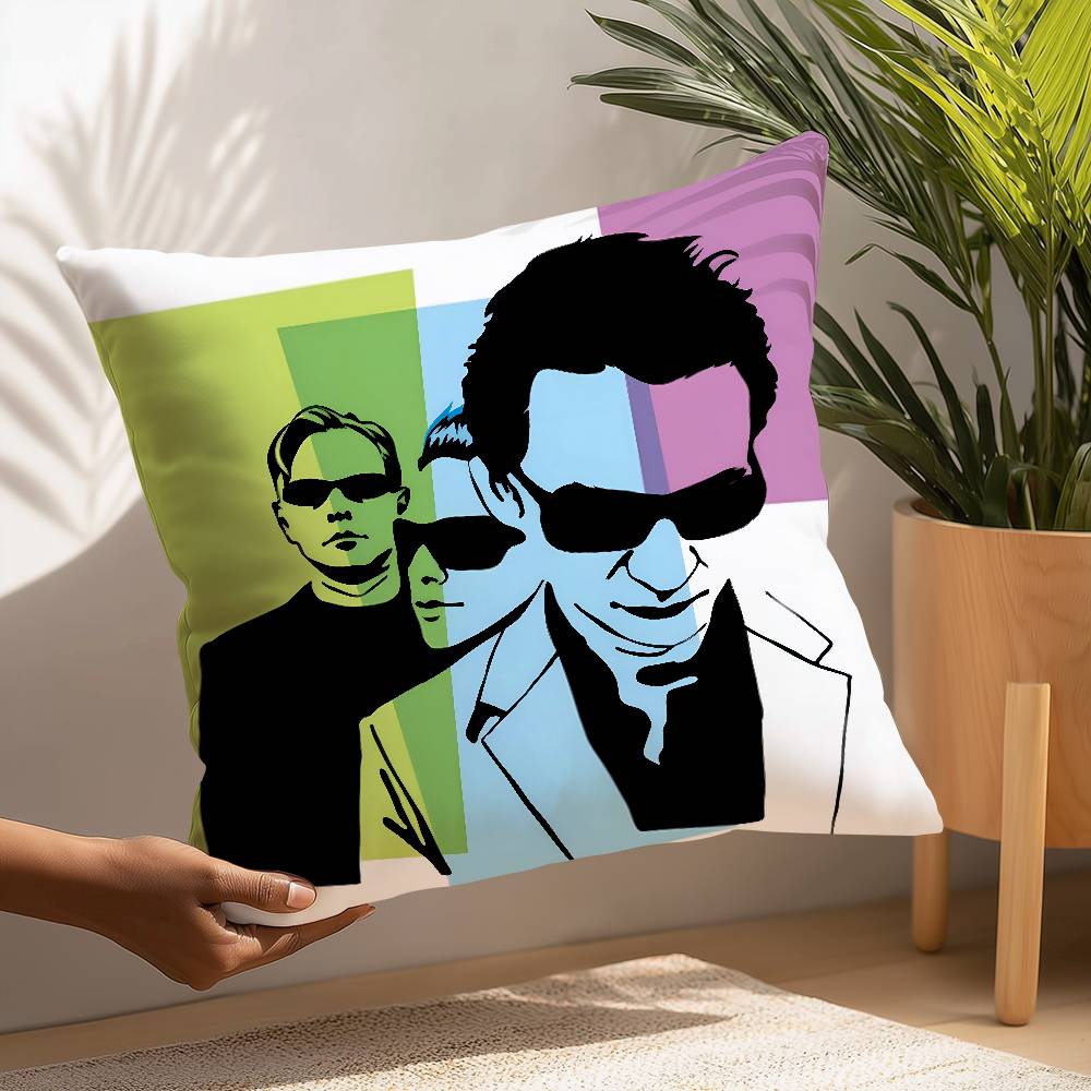 D-Depeche-Mode Pillow Case Plush Fabric Soft  Pillowcase Double Sided Print Cushion Cover Household Gifts