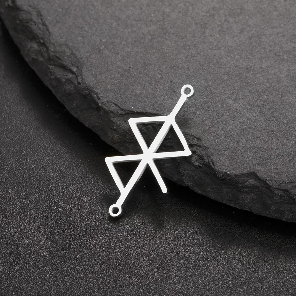 Dawapara Runa Ochronna Amulet do Tworzenia Biżuterii Wisiorek Mitologia Nordycka Stal Nierdzewna Akcesoria DIY